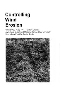 Controlling Wind Erosion