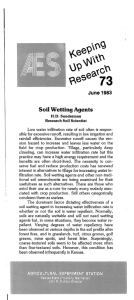 Soil Wetting Agents June 1983
