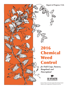 2016 Chemical Weed Control