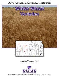 Winter Wheat Varieties 2013 Kansas Performance Tests with Report of Progress 1090