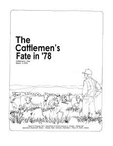 The Fate in '78 Cattlemen’s Cattlemen’s Day