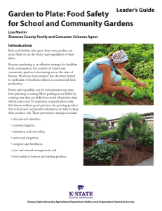 Garden to Plate: Food Safety for School and Community Gardens Leader’s Guide Introduction