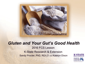 Gluten and Your Gut’s Good Health 2016 FCS Lesson