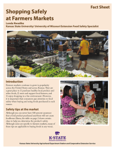 Shopping Safely at Farmers Markets Fact Sheet Introduction