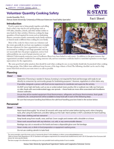 Fact Sheet Volunteer Quantity Cooking Safety