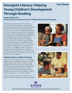 Emergent Literacy: Helping Young Children’s Development Through Reading Fact Sheet