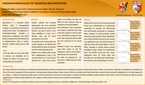 CHRONOPHARMACOLOGY OF VALSARTAN AND AMLODIPINE