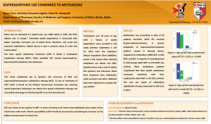BUPRENORPHINE USE COMPARED TO METHADONE