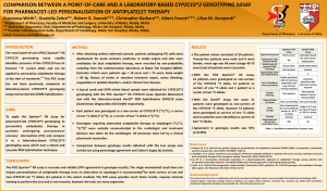 CYP2C19*2 FOR PHARMACIST-LED PERSONALISATION OF ANTIPLATELET THERAPY