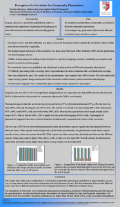 Perception of a Newsletter for Community Pharmacists