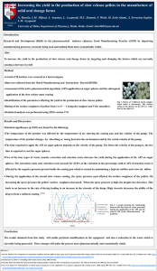 Increasing the yield in the production of slow release pellets... solid oral dosage forms