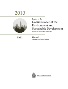 2010 Commissioner of the Environment and Sustainable Development