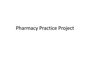 Pharmacy Practice Project