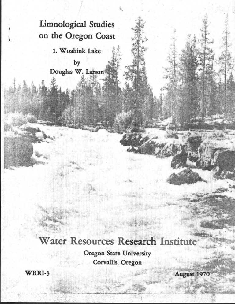 water-resources-research-institute-limnological-studies