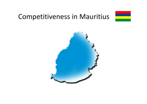 Competitiveness in Mauritius