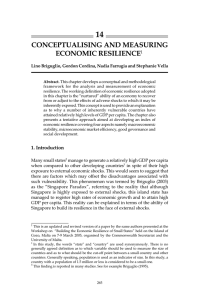 14 CONCEPTUALISING AND MEASURING ECONOMIC RESILIENCE