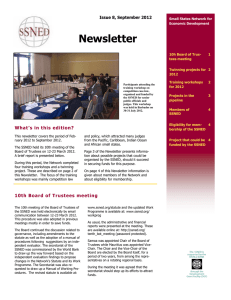 Newsletter Issue 8, September 2012