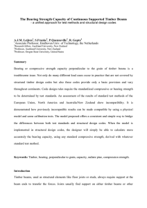 The Bearing Strength Capacity of Continuous Supported Timber Beams