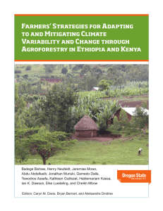 Farmers’ Strategies for Adapting to and Mitigating Climate Variability and Change through