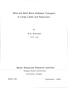 Wind and Wind Wave Sediment Transpor t