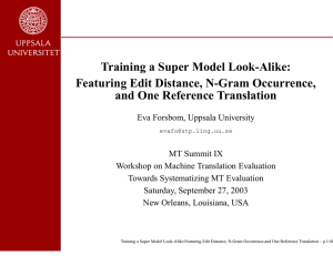 Training a Super Model Look-Alike: Featuring Edit Distance, N-Gram Occurrence,