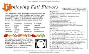 njoying Fall Flavors Potato Spinach Casserole Ingredients: