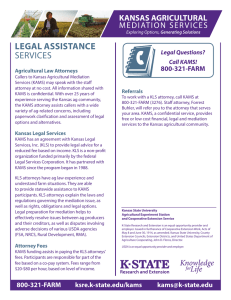 LegaL assistance ServiceS 800-321-FaRM Legal Questions?