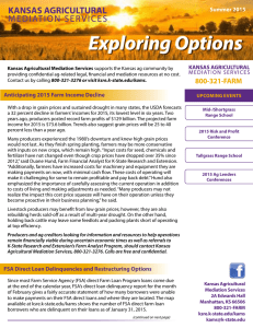 Exploring Options 800-321-FARM Summer 2015