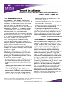 Board Excellence  From the Associate Director