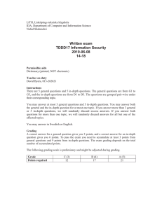 Written exam TDDD17 Information Security 2010-06-08
