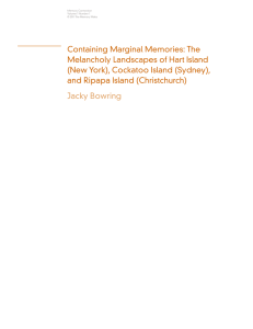 Containing Marginal Memories: The Melancholy Landscapes of Hart Island