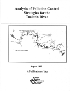 Analysis of Pollution Contro l Strategies for the Tualatin River 1995