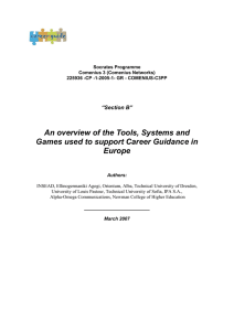 An overview of the Tools, Systems and Europe