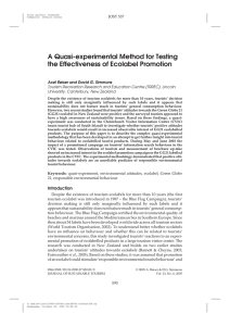 A Quasi-experimental Method for Testing the Effectiveness of Ecolabel Promotion