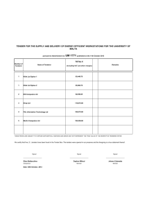 2011 Annual Statistical Report On United Nations Procurement