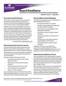 Board Excellence  From the Associate Director Plan for Effective Board Meetings
