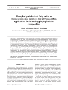 Phospholipid-derived fatty acids as chemotaxonomic markers for phytoplankton: application for inferring phytoplankton