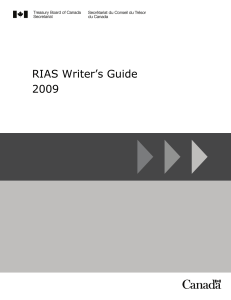 RIAS Writer’s Guide 2009