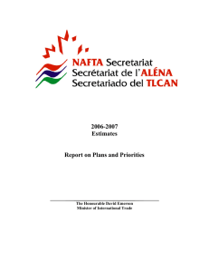 2006-2007 Estimates Report on Plans and Priorities