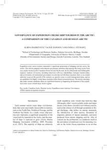 Tourism in Marine Environments 1544-273X/15 $60.00 + .00 DOI: