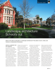 Landscape architecture: School’s out