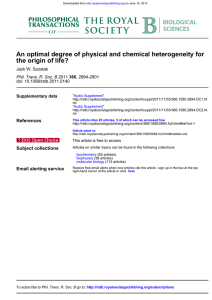 An optimal degree of physical and chemical heterogeneity for , 2894-2901