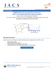 N2##P3# Phosphoramidate Glycerol Nucleic Acid as a Potential Alternative Genetic System Communication