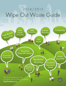 Wipe Out Waste Guide Residential Recycling