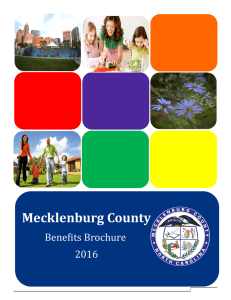 Mecklenburg County Benefits Brochure 2016