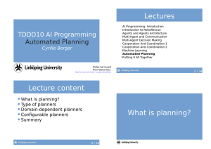 Lectures TDDD10	AI	Programming