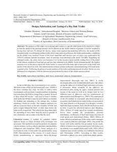 Research Journal of Applied Sciences, Engineering and Technology 2(3): 222-226,... ISSN: 2040-7467 © M axwell Scientific Organization, 2010