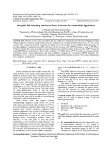 Research Journal of Applied Sciences, Engineering and Technology 9(4): 296-308, 2015 ISSN: 2040-7459; e-ISSN: 2040-7467