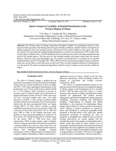 Research Journal of Environmental and Earth Sciences 3(4): 393-399, 2011