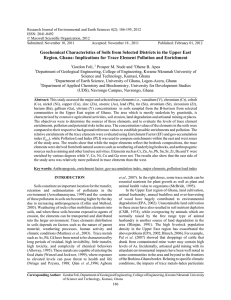 Research Journal of Environmental and Earth Sciences 4(2): 186-195, 2012